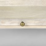Arelius 42L x 42W x 15H White Wood W/ Gold Metal Base Square Display Coffee Table