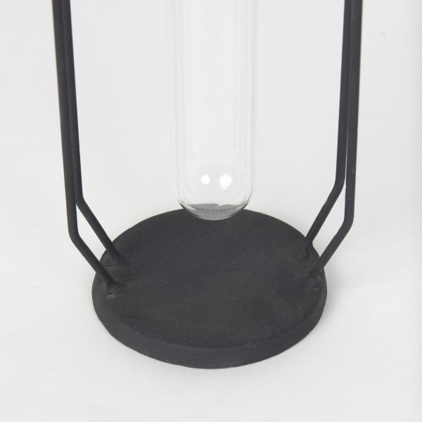 Aria 4.3L x 3.9W x 9.6H Metal and Glass Decorative Accent 7