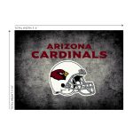 Arizona Cardinals 4x6 Distressed Area Rug