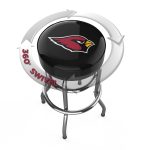 Arizona Cardinals Chrome Logo American Crafted Bar Stool