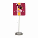 Arizona Cardinals Chrome USB Charging Lamp With Shade