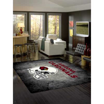 Arizona Cardinals Distressed 8x11 Officially Licensed NFL Area Rug