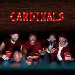 Arizona Cardinals Lighted Recycled Metal Wordmark Logo Sign
