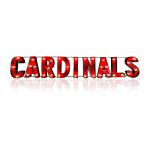 Arizona Cardinals Lighted Recycled Metal Wordmark Logo Sign