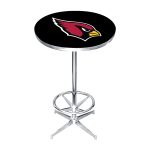 Arizona Cardinals NFL Chrome Pub Table Retro Style