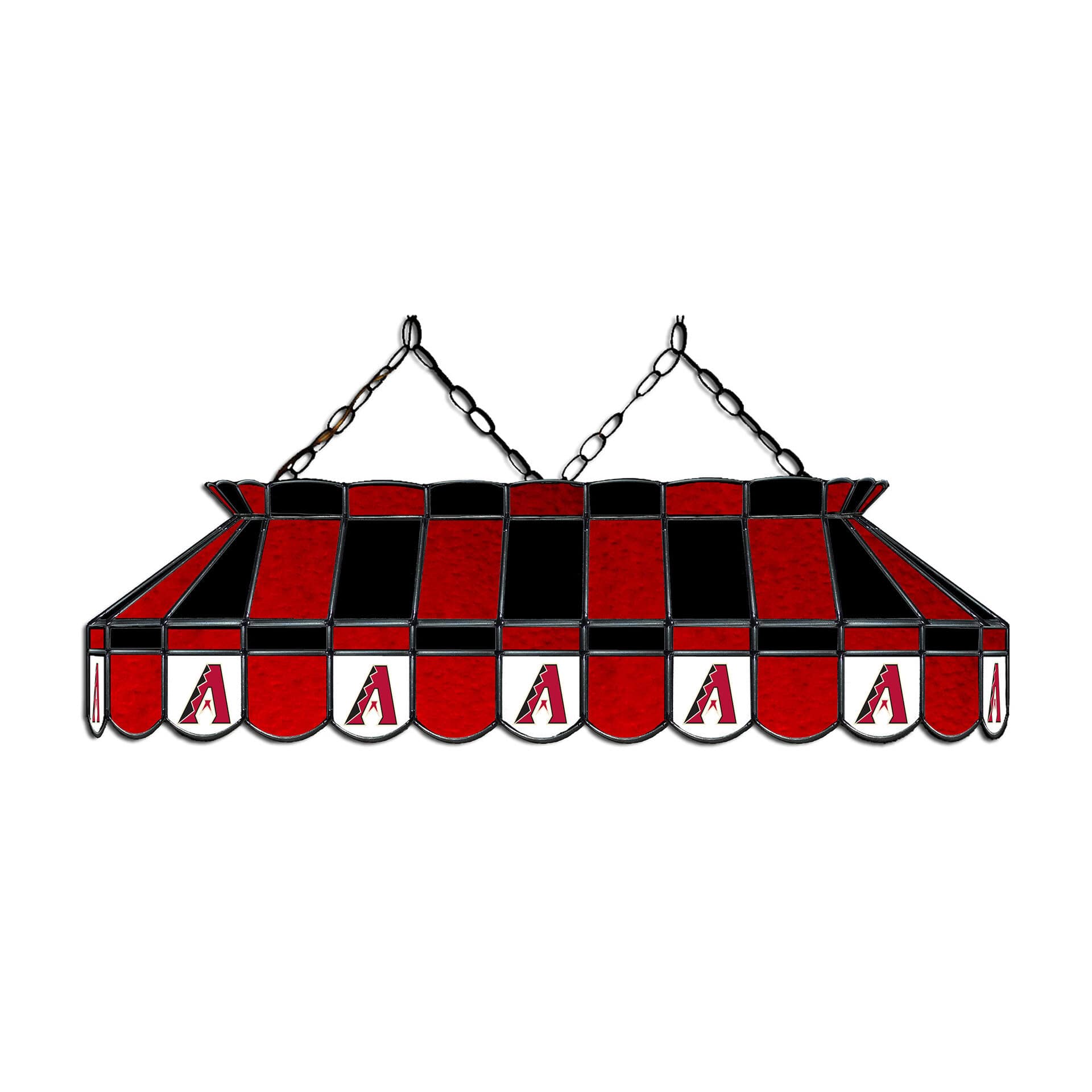 Arizona Diamondbacks 40 Inch Stained Glass Billiard Lamp 1 Arizona Diamondbacks 40 Inch Stained Glass Billiard Lamp