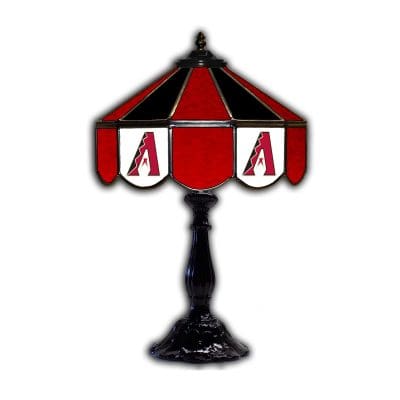Arizona Diamondbacks Tiffany Style 21 Inch Glass Table Lamp