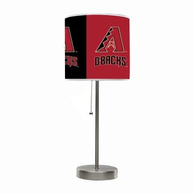 Arizona Diamondbacks USB Charging Chrome Lamp with Shade Insert