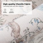 Armando Bird Floral Linen Swivel Accent Chair