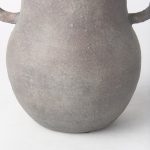 Armani 10.4H Brown-Gray Double Ear Ceramic Vase