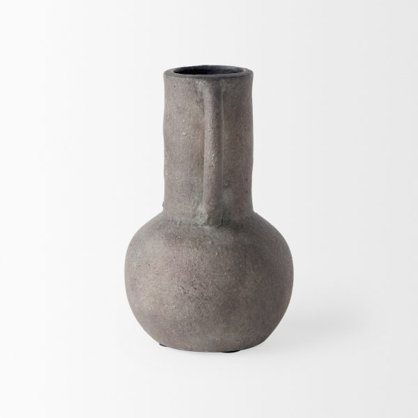 Armani 6.7H Brown Gray Double Ear Vase 3