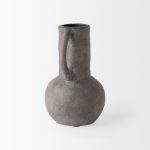 Armani 6.7H Brown-Gray Double Ear Vase