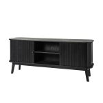 Armin Black Modern 57-Inch Sliding Door TV Stand 7 Armin Black Modern 57-Inch Sliding Door TV Stand