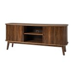 Armin Walnut Modern 57-Inch Sliding Door TV Stand 7 Armin Walnut Modern 57-Inch Sliding Door TV Stand