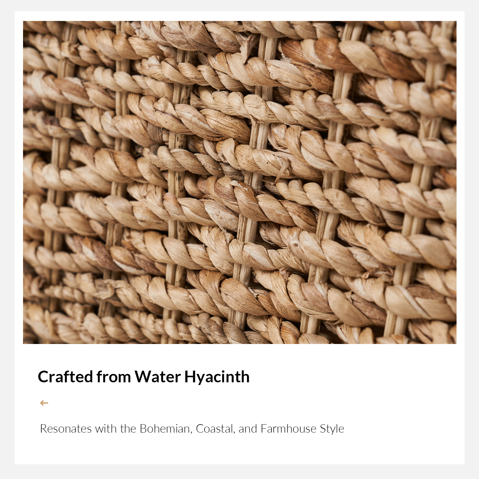 Arnaldo Boho Water Hyacinth Roll Arm Storage Bench 4 Arnaldo Boho Water Hyacinth Roll Arm Storage Bench - Image 4