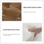 Arnold Camel Leather Button-Tufted Flip Top Storage Bench 8 Arnold Camel Leather Button-Tufted Flip Top Storage Bench