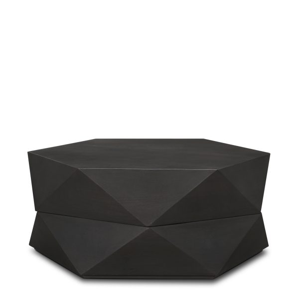 Arreto Hexagonal Hinged Solid Wood Top and Base Coffee Table 13