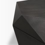 Arreto Hexagonal Hinged Solid Wood Top and Base Coffee Table
