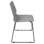Arrow Black and Grey Contemporary Dining Chairs (Set of 2) 13 Arrow Black and Grey Contemporary Dining Chairs (Set of 2)