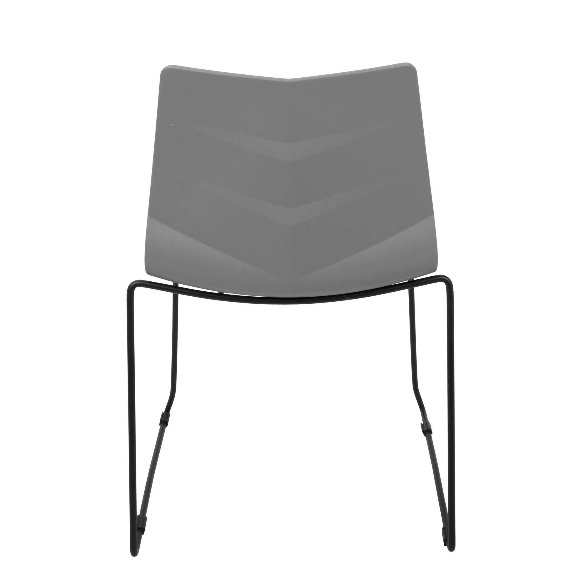 Arrow Black and Grey Contemporary Dining Chairs (Set of 2) 5 Arrow Black and Grey Contemporary Dining Chairs (Set of 2) - Image 5
