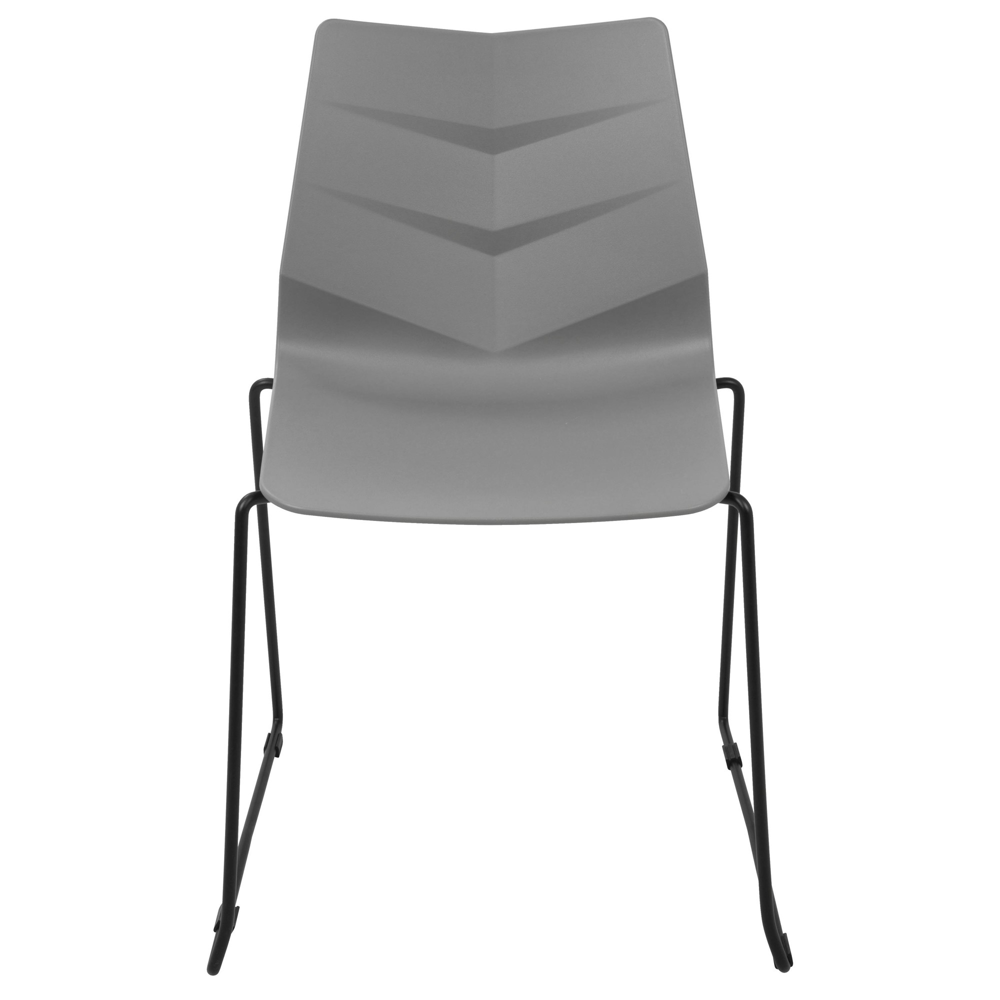 Arrow Black and Grey Contemporary Dining Chairs (Set of 2) 6 Arrow Black and Grey Contemporary Dining Chairs (Set of 2) - Image 6