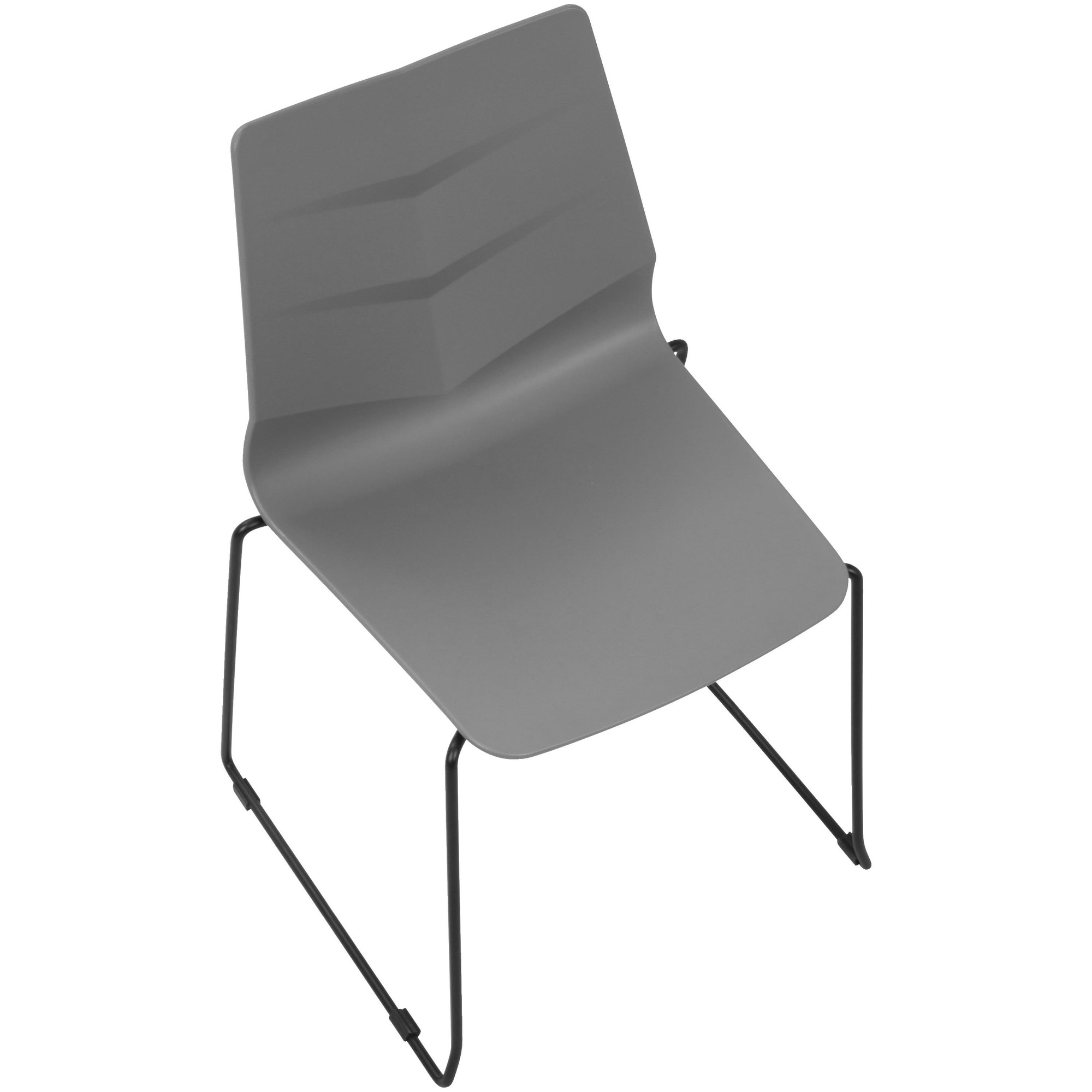 Arrow Black and Grey Contemporary Dining Chairs (Set of 2) 7 Arrow Black and Grey Contemporary Dining Chairs (Set of 2) - Image 7
