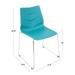 Arrow Black and Grey Contemporary Dining Chairs (Set of 2) 19 Arrow Black and Grey Contemporary Dining Chairs (Set of 2)