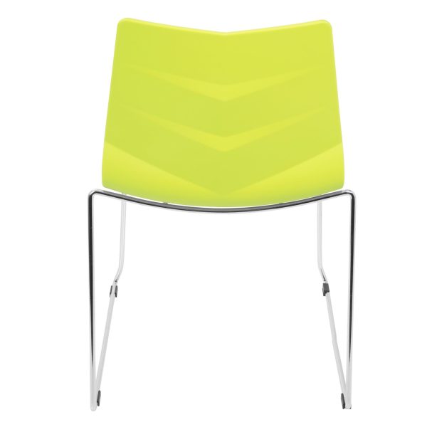 Arrow Lime Green Contemporary Dining Chairs Set of 2 4