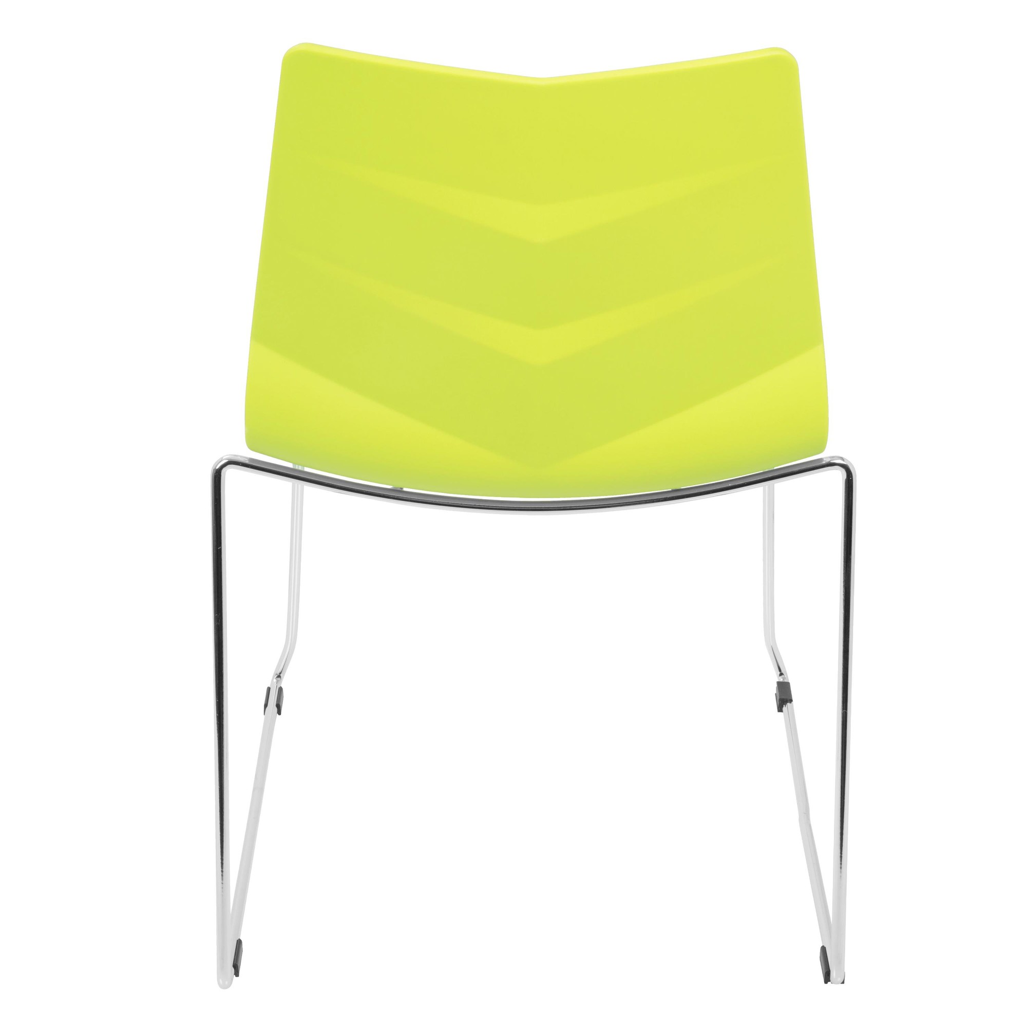 Arrow Lime Green Contemporary Dining Chairs (Set of 2) 5 Arrow Lime Green Contemporary Dining Chairs (Set of 2) - Image 5