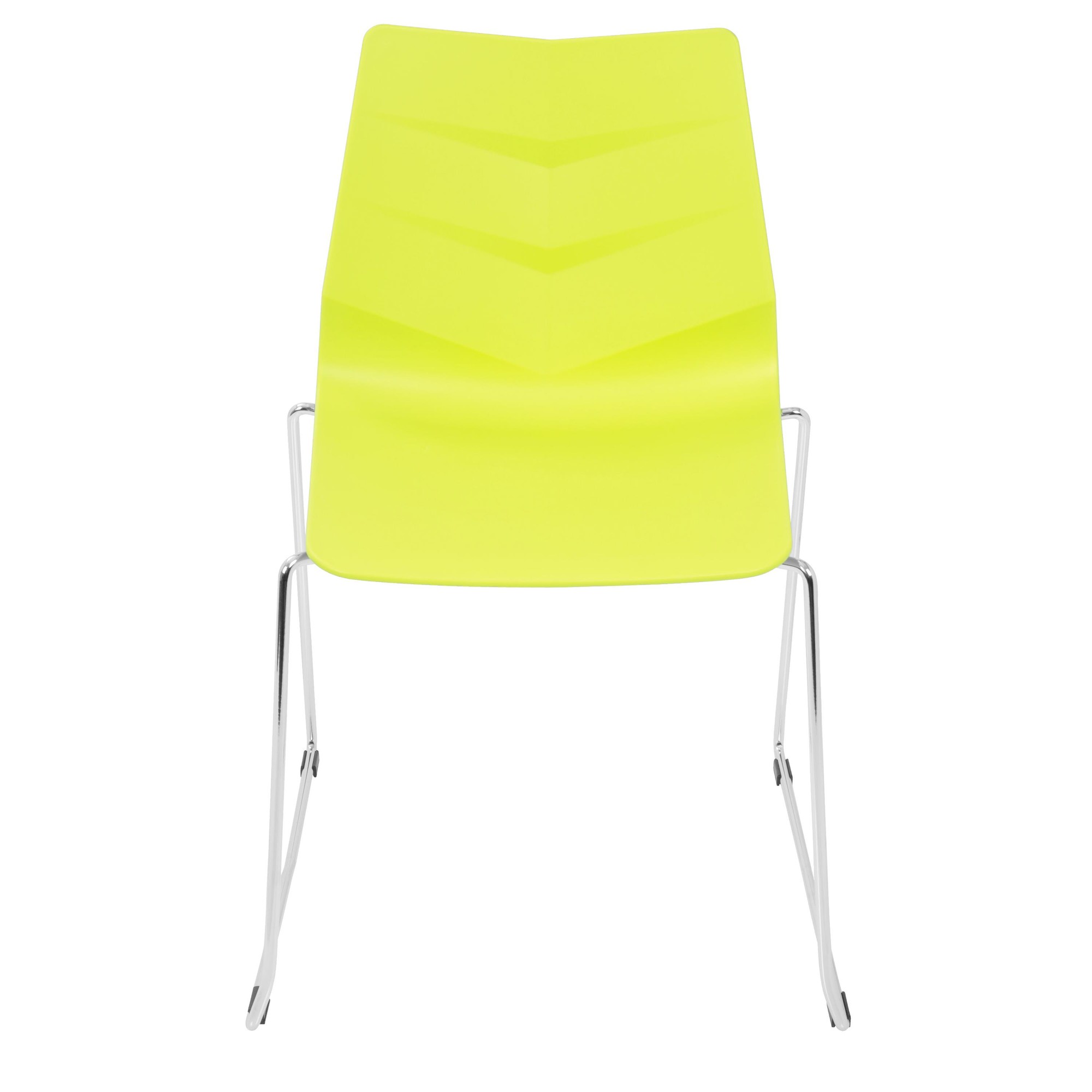 Arrow Lime Green Contemporary Dining Chairs (Set of 2) 6 Arrow Lime Green Contemporary Dining Chairs (Set of 2) - Image 6