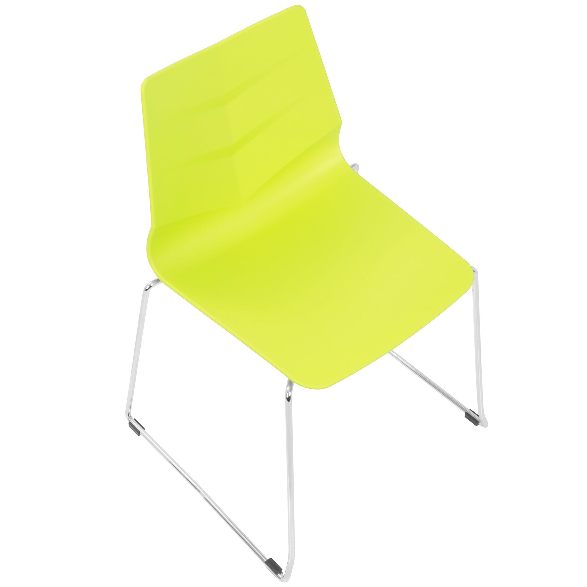 Arrow Lime Green Contemporary Dining Chairs (Set of 2) 7 Arrow Lime Green Contemporary Dining Chairs (Set of 2) - Image 7