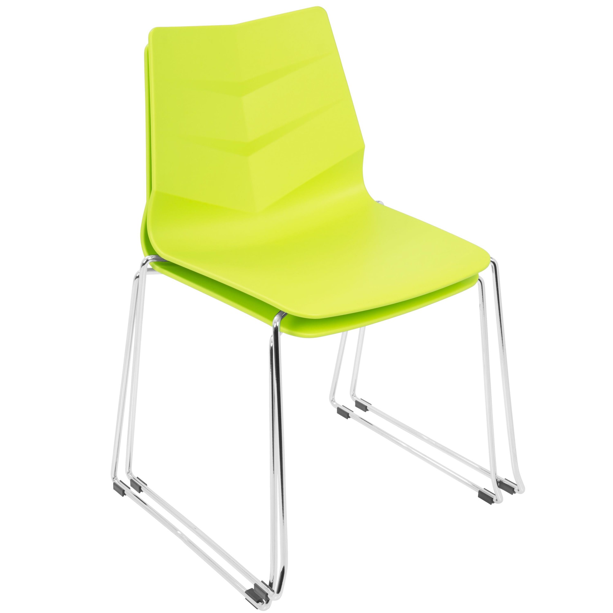Arrow Lime Green Contemporary Dining Chairs (Set of 2) 8 Arrow Lime Green Contemporary Dining Chairs (Set of 2) - Image 8