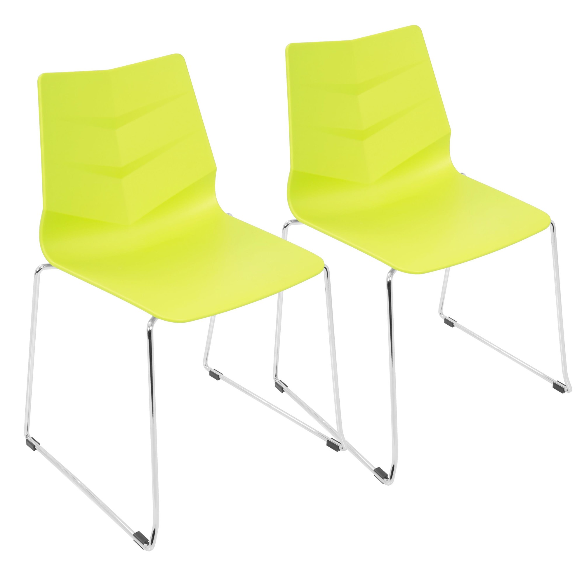Arrow Lime Green Contemporary Dining Chairs (Set of 2) 1 Arrow Lime Green Contemporary Dining Chairs (Set of 2)