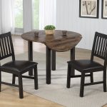 Ashford Slat Dining Chair with Brown Seat (Pack of 2)
