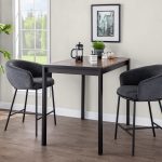 Ashland Black Steel Charcoal Fabric Contemporary Counter Stools (Set of 2) 12 Ashland Black Steel Charcoal Fabric Contemporary Counter Stools (Set of 2)