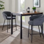 Ashland Black Steel Charcoal Fabric Contemporary Counter Stools (Set of 2) 11 Ashland Black Steel Charcoal Fabric Contemporary Counter Stools (Set of 2)