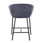 Ashland Black Steel Charcoal Fabric Contemporary Counter Stools (Set of 2) 17 Ashland Black Steel Charcoal Fabric Contemporary Counter Stools (Set of 2)