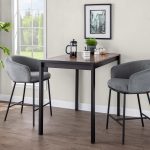 Ashland Black Steel and Grey Fabric Counter Stool (Set of 2) 12 Ashland Black Steel and Grey Fabric Counter Stool (Set of 2)
