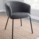 Ashland Contemporary Black Steel Charcoal Fabric Accent Chair 15 Ashland Contemporary Black Steel Charcoal Fabric Accent Chair