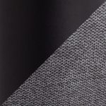 Ashland Contemporary Black Steel Grey Fabric Accent Chair