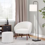 Ashland Cream Fabric Contemporary Lounge Chair Walnut Wood Legs 13 Ashland Cream Fabric Contemporary Lounge Chair Walnut Wood Legs