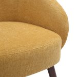 Ashland Yellow Fabric Contemporary Lounge Chair Walnut Legs 25 Ashland Yellow Fabric Contemporary Lounge Chair Walnut Legs