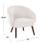 Ashland Yellow Fabric Contemporary Lounge Chair Walnut Legs 27 Ashland Yellow Fabric Contemporary Lounge Chair Walnut Legs