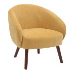 Ashland Yellow Fabric Contemporary Lounge Chair Walnut Legs 17 Ashland Yellow Fabric Contemporary Lounge Chair Walnut Legs