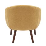Ashland Yellow Fabric Contemporary Lounge Chair Walnut Legs 20 Ashland Yellow Fabric Contemporary Lounge Chair Walnut Legs