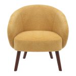 Ashland Yellow Fabric Contemporary Lounge Chair Walnut Legs 21 Ashland Yellow Fabric Contemporary Lounge Chair Walnut Legs