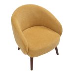 Ashland Yellow Fabric Contemporary Lounge Chair Walnut Legs 22 Ashland Yellow Fabric Contemporary Lounge Chair Walnut Legs