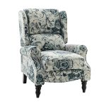 Asikli Floral Fabric Wingback Manual Recliner 7 Asikli Floral Fabric Wingback Manual Recliner