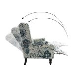 Asikli Floral Fabric Wingback Manual Recliner 8 Asikli Floral Fabric Wingback Manual Recliner