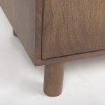 Astrid 36.0L x 17.0W x 70.0H Medium Brown Solid Wood Armoire